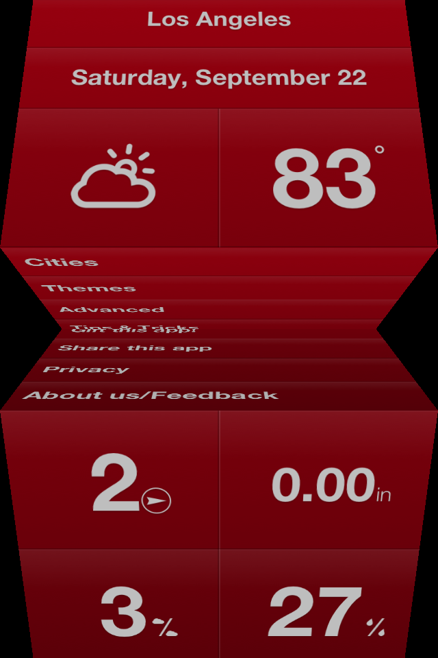 Image of Weathercube - Gestural Weather for iPhone